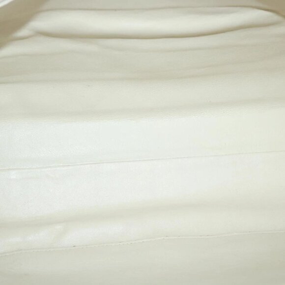 CHANEL Quilted Chain Big Matelasse Shoulder Bag Canvas Light Blue CC Auth 58349A - Picture 12 of 15